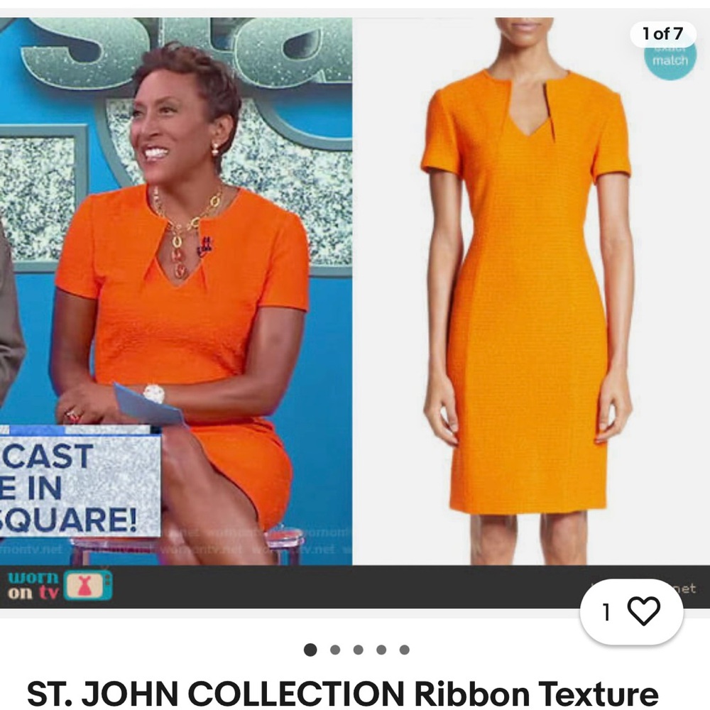 St John Collection Ribbon Texture Knit Dress size 8